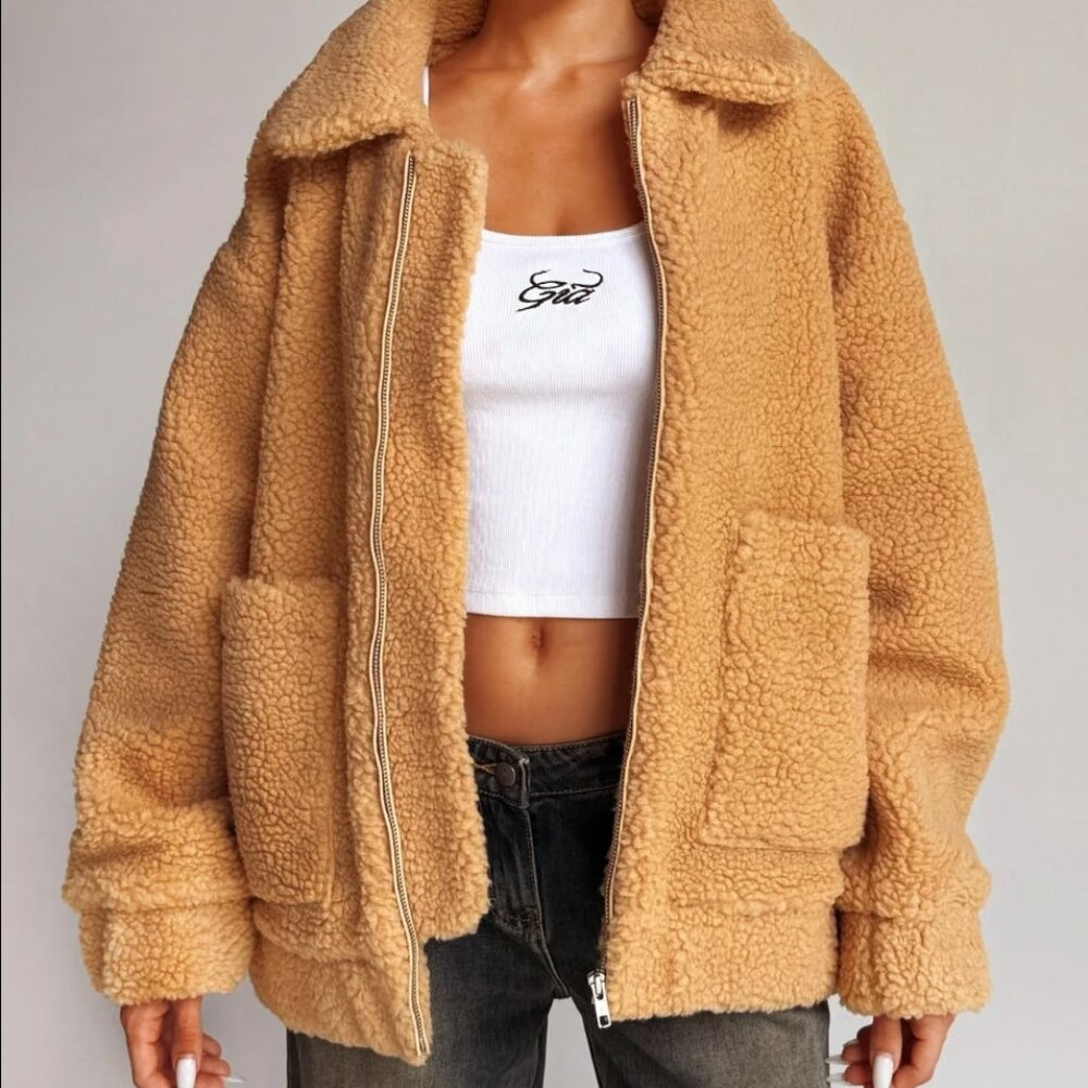 I.AM.GIA Teddy Oversized Coat Size Small